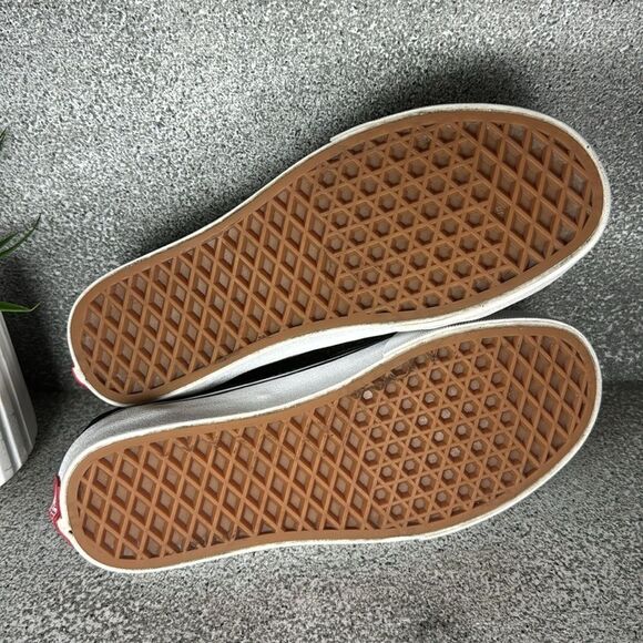 Vans Old Skool Checker Floral Suede Sneakers Shoes Size 6 Boho Hippie - Picture 6 of 8